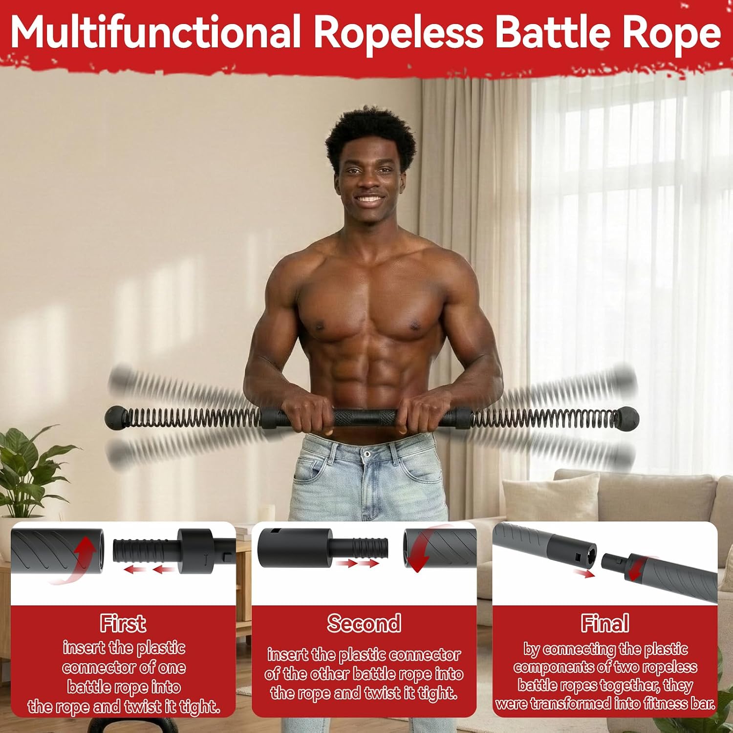 2-in-1 Upgraded Cordless Battl - đánh giá và giá Crossfit Equipment